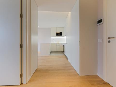 Apartamento T1 em condomínio privado de luxo, para arrendamento em Leça da Palmeira, Porto