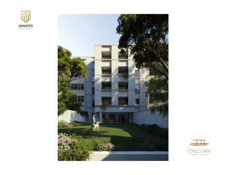 Apartamento T2 Novo com Varanda e Garagem em condomínio reservado, Junto ao Parque do Covelo!