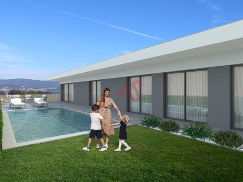 3+1 villa con piscina a Remelhe, Barcelos