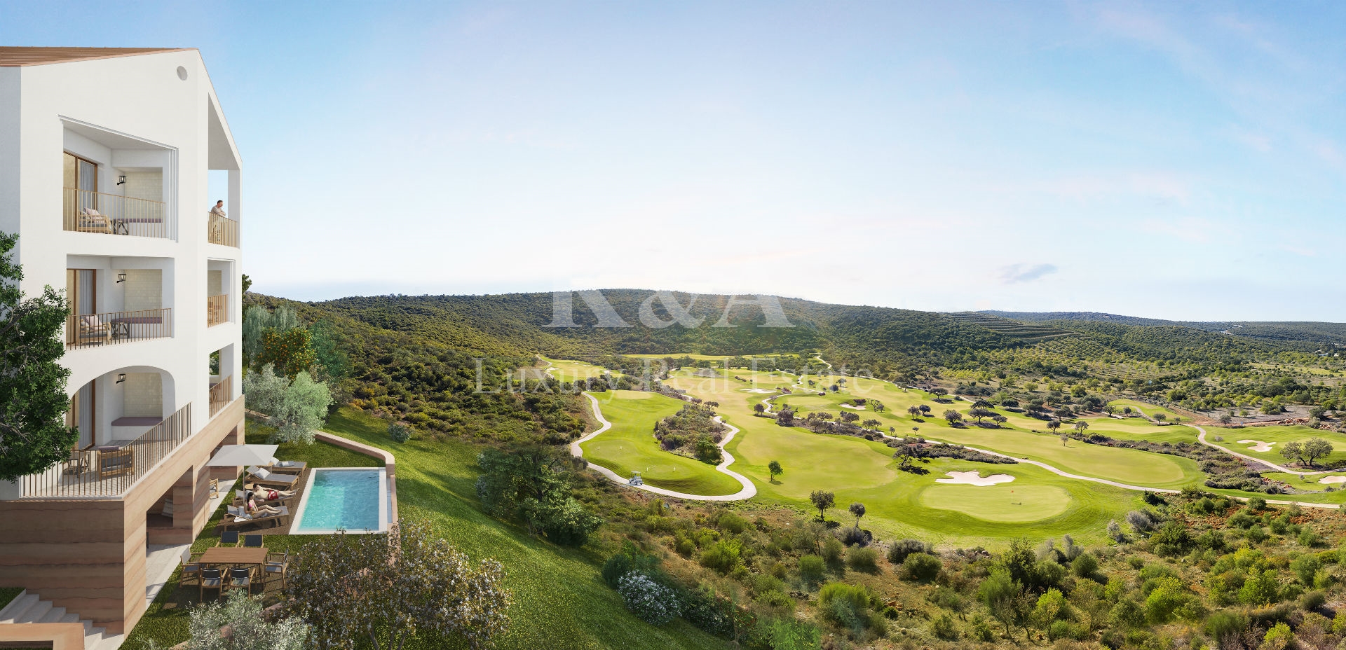Apartamento T2 em resort de luxo com golfe, Algarve