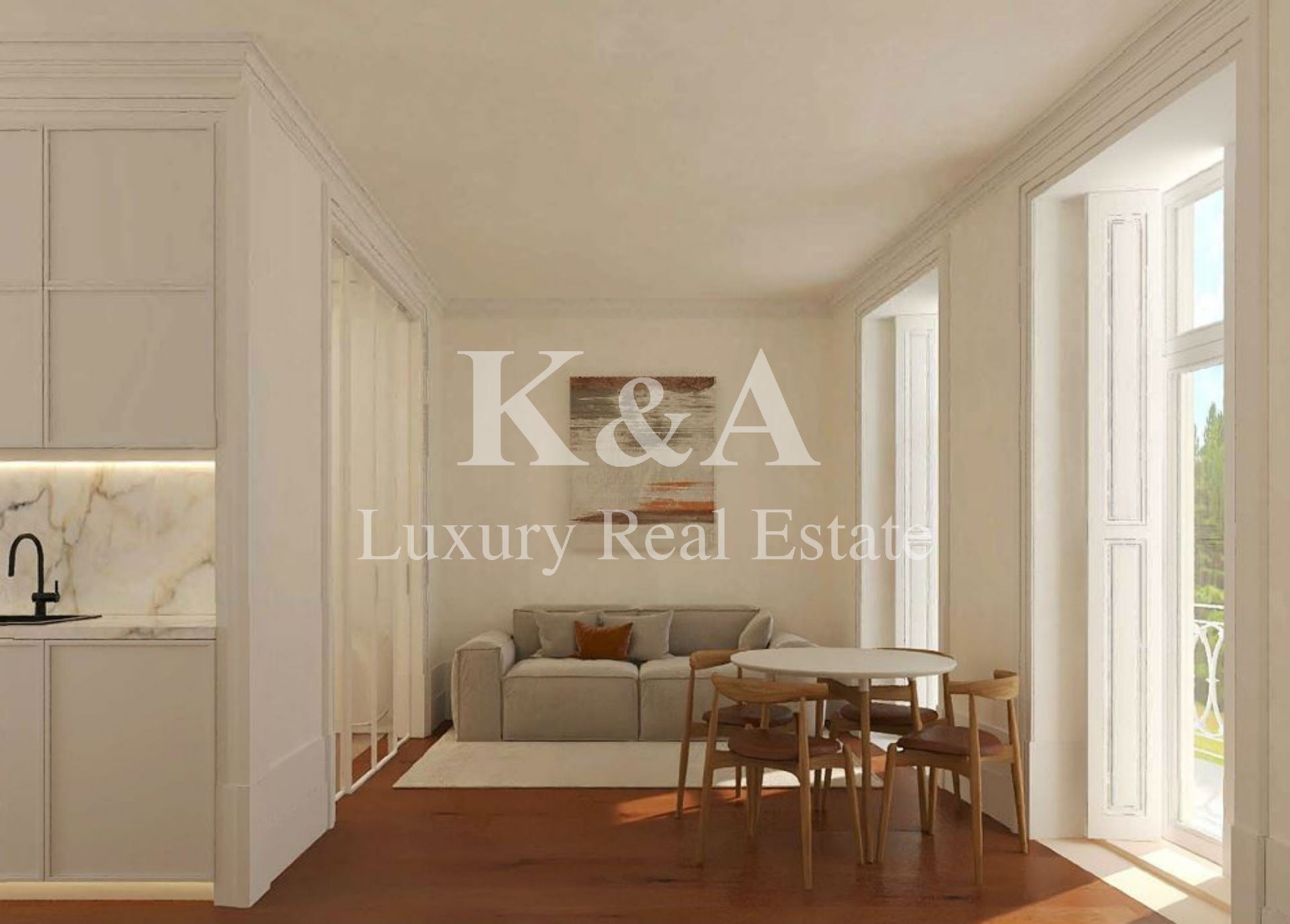 Apartamento T0 em novo edifício, na Baixa do Porto