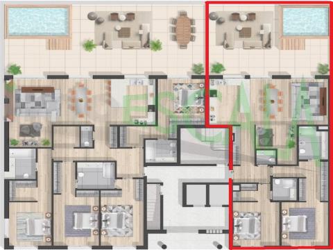 Apartamento T2 c/ Terraço