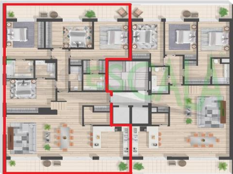 Apartamento T4 Duplex c/ Terraço