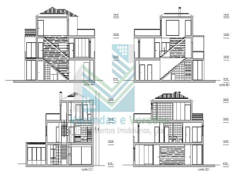 Parcela de terreno con una superficie de 403 m2 para construcción de viviendas en Ourém
