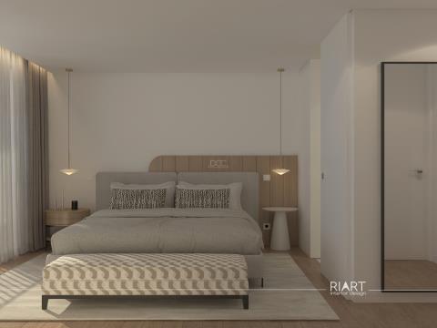 Apartamento de 3 habitaciones con balcón en Matosinhos-Sul