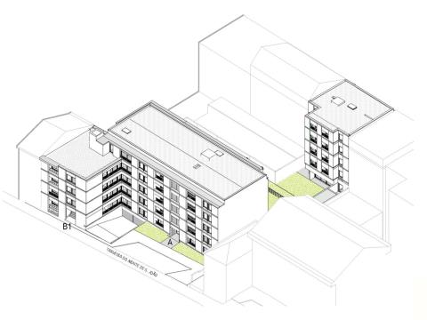 Apartamento de 1 habitaciones con balcón en Covelo - Paranhos