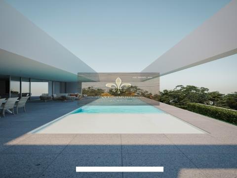  Grundstück mit genehmigtem Projekt für eine 4-Schlafzimmer-Villa mit Schwimmbad - Albufeira